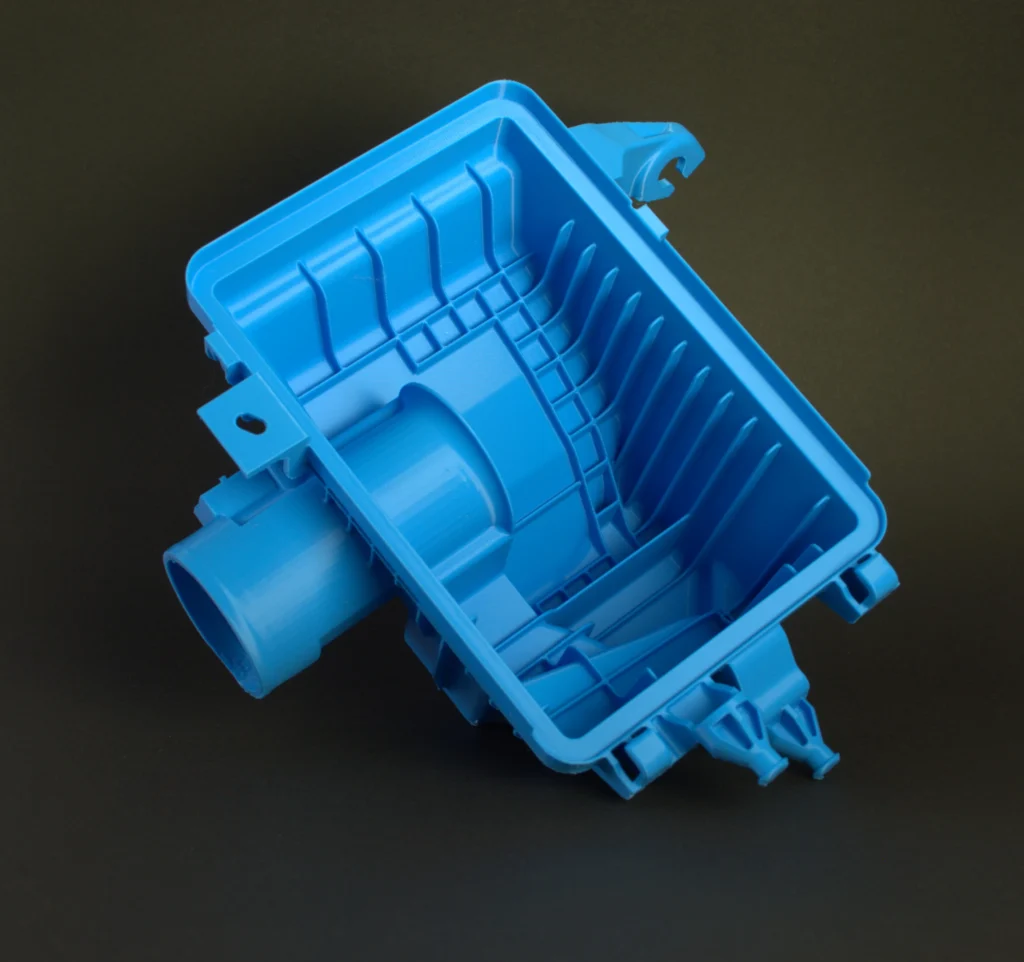 Geh&auml;use mit feinen Details wie zb. Verst&auml;rkungsrippen als funktionaler Prototyp, gefertigt im 3D-Druck aus PLA von MurDruck 3D in Graz.
